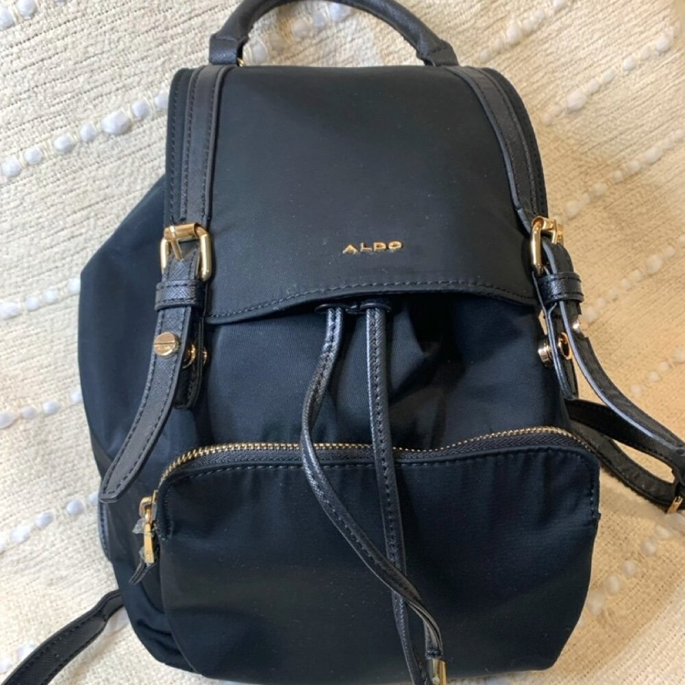 Aldo Rella Black Backpack – Stylish & Spacious Everyday Bag